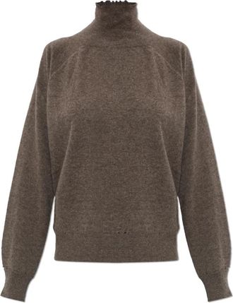 Maison Margiela Wool Sweater - Dames - Coltruien - Grijs - S - Wol - Truien & Vesten