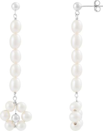 Splendid Pearls Silver 5Mm Pearl Earrings