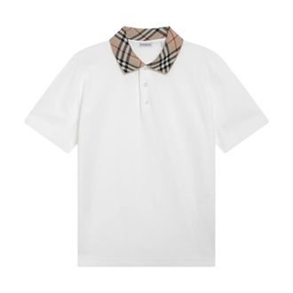 Burberry Tops, Heren, Wit, M, Katoen, Evan Polo