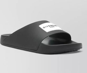 Givenchy logo slide flat sole sandal