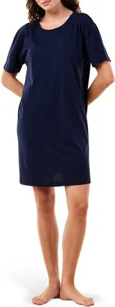 Papinelle Sleepwear Ada Knit Mini Nightie in Navy at Nordstrom, Size Large