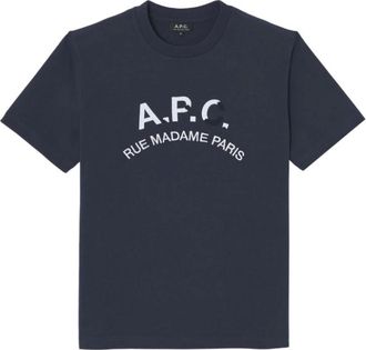A.P.C. Hombre, Camisetas, Azul, Talla: M