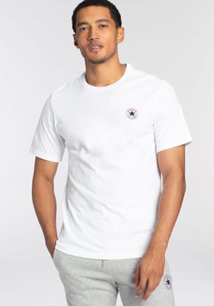 Converse T-Shirt CONVERSE CORE CHUCK PATCH TEE, Herren, Gr. XXL, wei&szlig; 10a, Obermaterial: 100% Baumwolle, normal, Rundhals, Shirts T-Shirt, sportlicher Look, Ku