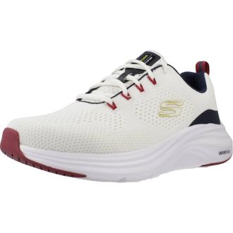 Skechers Mens Vapor Foam Trainers, White Mesh/Synthetic/Navy Red Trim, 5.5 UK