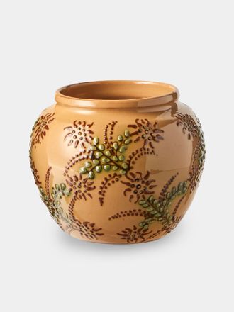 Poterie d'&Eacute;vires Flowers Hand-Painted Ceramic Vase (6.5in/17cm)