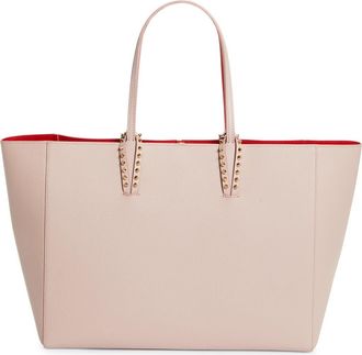 Christian Louboutin Large Cabata Soft Leather Tote Bag in Vintage Rose/Gold at Nordstrom
