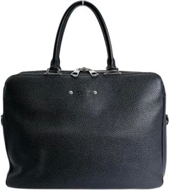 Louis Vuitton Pre-owned Handbags, male, Black, Size: ONE SIZE Pre-owned Briefcase Handbag
