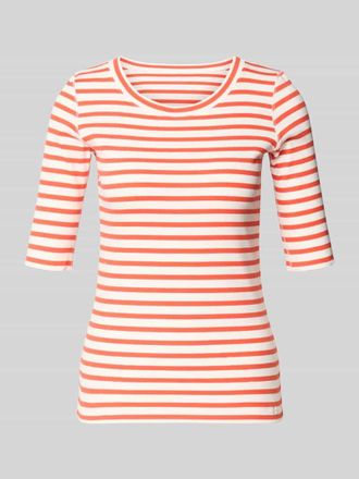 Marc Cain T-Shirt mit Halbarm in Koralle, Gr&ouml;&szlig;e 34