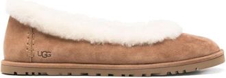 UGG Zora Ballet Flat - Dames - Ballerinas - Beige - 37 EU - Leer - Schoenen