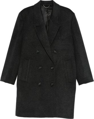 Toteme Cappotto doppiopetto in cashmere - Grigio