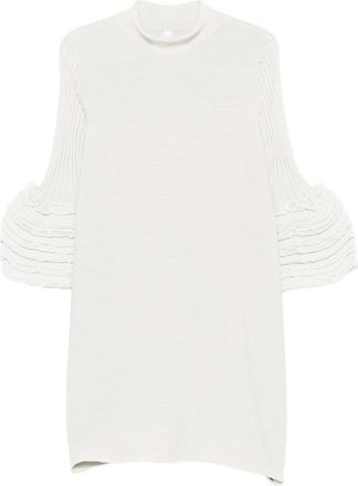 CFCL Ruffled Bell-sleeve Mini Dress