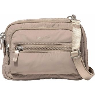 Baggallini Triple Zip Bagg Small Crossbody Bag in Moonrock Puff at Nordstrom