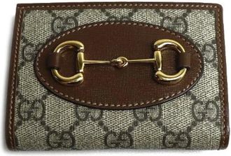 Gucci Pre-owned Wallets, female, Beige, Size: ONE SIZE Pre-owned Canvas Wallet