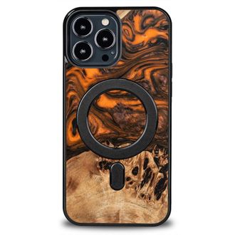 OEM Funda Bewood Unique Para Iphone 13 Pro Max - Naranja Con Magsafe