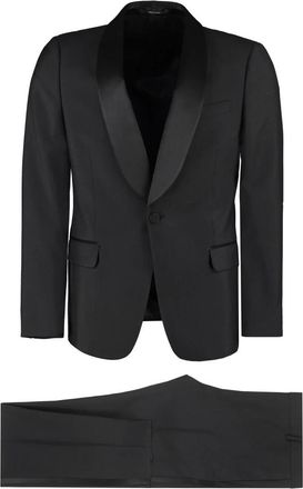 Gucci Wol Mohair Pak Set - Heren - Business pakken - Zwart - M - Wol - Kostuums