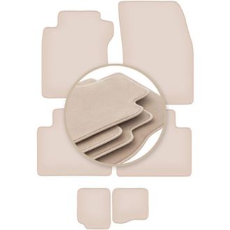 OEM Alfombrillas Premium Beige Para: Nissan X-trail Iii T32 7 Plazas 2014-2017
