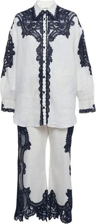 Zimmermann Set camicia e pantaloni in lino (2 pezzi) - Toni neutri