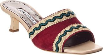 Manolo Blahnik Marebis 50 Suede Sandal
