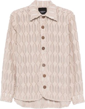 Labrum London Freetown overhemd met monogram-print - Roze