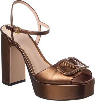 Valentino Vlogo 115 Leather Platform Sandal