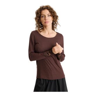 In Front Vivian Blouse - - Tops - Donna - Marrone - 2XL