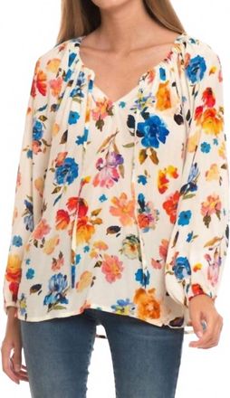 Tolani Milana Blouse In Cream Floral