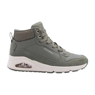 Skechers Schoenen, Dames, Groen, 36 EU, Casual Deman Sneaker voor Mannen
