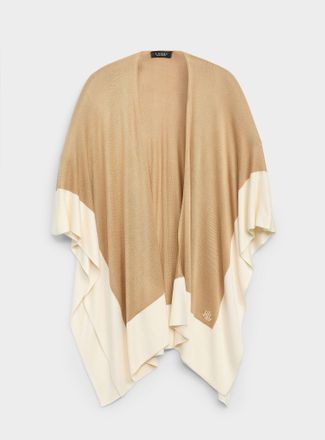 Lauren Ralph Lauren Womens Neutral colour block shawl