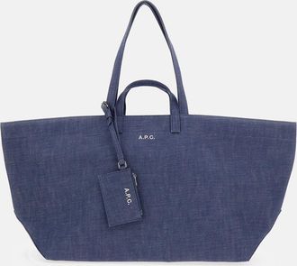 A.P.C. Borsa Tote Grande Le Drummer Toile