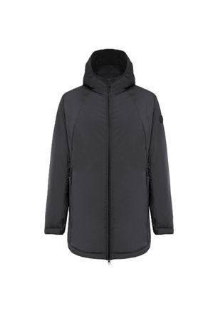 Colmar Black Minimalist Hooded Zip Jacket