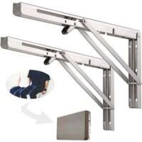 OEM Estante De Pared Plegable De 500 Mm, Soporte De Banco De Trabajo Plegable De Acero Inoxidable 304, Soporte Plegable, Soporte Para Estante De Pared (2 