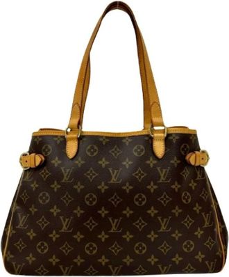 Louis Vuitton Pre-owned Tote Bags, female, Brown, Size: ONE SIZE Pre-owned Canvas Tote Bag