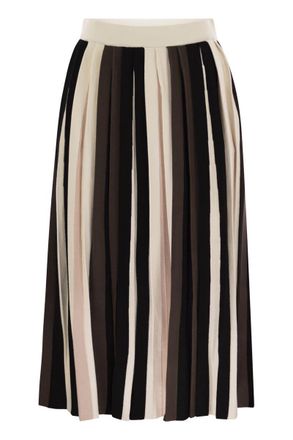 Max Mara Pleiadi - Pleated Viscose Skirt
