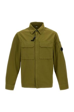 C.P. Company Green Zip Cotton Shirt Jacket