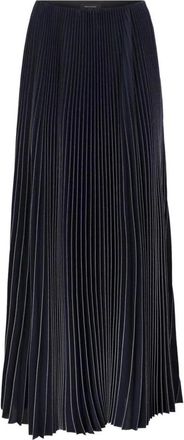 Fabiana Filippi Pliss&eacute; Midi Rok - Dames - Maxi Rokken - Blauw - M - Polyester - Rokken