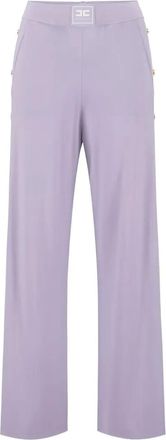Elisabetta Franchi Pantaloni con bottoni - Viola