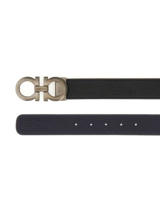 Ferragamo Calf Leather Belt - Black