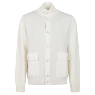 Lardini Ac67031 Vest - Heren - Truien - Wit - Maat: L Zijde
