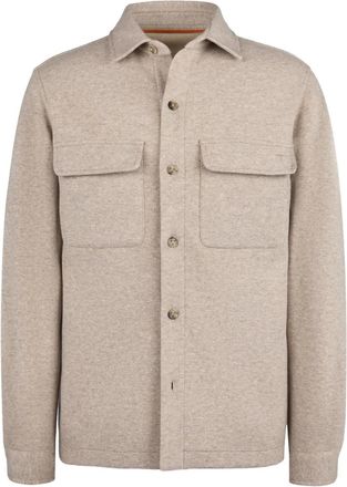 Tod's buttoned flap-pocket shirt jacket - men - Cashmere/Virgin Wool/Polyamide - M - Neutrals