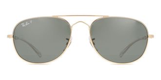 Ray-Ban RB3735 Bain Bridge Polarized 001/58 Mens Sunglasses Gold Size 57