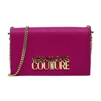 Versace Jeans Couture Tas met logoplaatje - Dames - Tassen - Roze - Maat: ONE Size Leer