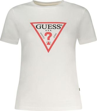 Guess Witte Biokatoenen Dames T-Shirt