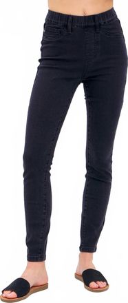 Judy Blue High Waist Denim Jogger In Black