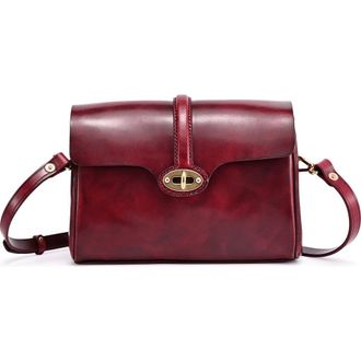 OLD TREND Laurel Genuine Leather Vintage Slim Crossbody in Maroon at Nordstrom
