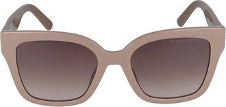 Marc Jacobs Sunglasses, female, Beige, Size: 53 MM Beige Sunglasses 658/S 10A Style