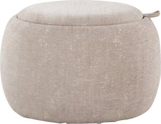 LumiSource Tray Pouf Storage Ottoman