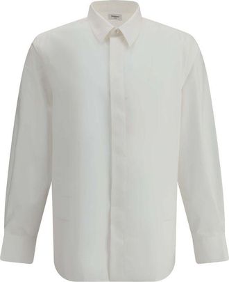 Saint Laurent White Cotton Dress Mens Shirt