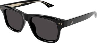 Montblanc Grey Square Mens Sunglasses MB0319S 001 55