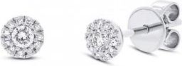 Allurez 0.17ct 14k White Gold Diamond Stud Earrings