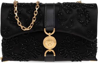 Versace Kleio Mini Schoudertas - Dames - Handtassen - Zwart - ONE Size - Leer - Tassen